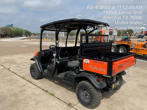 2022 Kubota RTV-X1140W-H Plastic Canopy, Windshield Acrylic Clear, LED Strobe Light, Wire Harness Kit, Back up Alarm