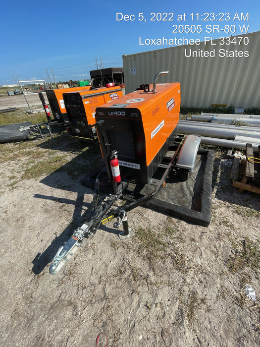 2022 Lincoln Electric LE400 Kubota V1505, Trlr, Cable Rack, Light Kit, ES Decals, T3