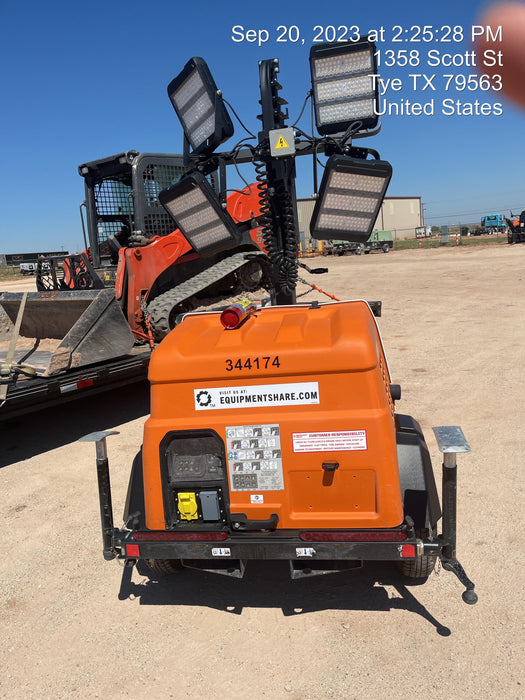 2023 Generac MLT2 Diesel, Flex Switch 120V Input, Powerzone Controller, (4) 320W LED Lights, 4kW Generator, 39.9 Gal Fuel Tank, 2" Ball, T3