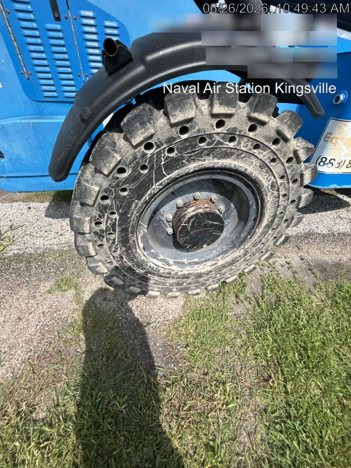 2017 Genie GTH-1056 Solid Tires, 60" carriage, Light Kit, Open ROPS, Flashing Beacon