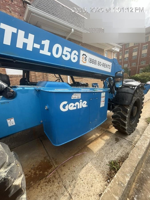 2019 Genie GTH-1056 Canopy, Solid RT Tires, LED Work Lights, Beacon 60" QA Carriage, 60" Forks