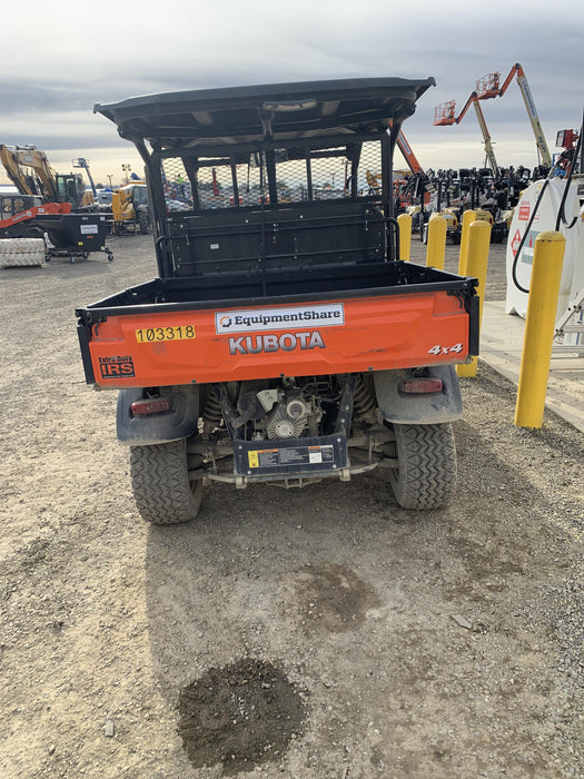 Kubota RTV-X1140W-H 4WD utility cart -LED strobe -Windshield tempered glass -Plastic canopy -Wire harness kit -Backup alarm