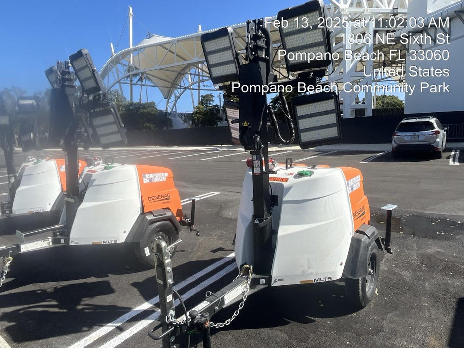 2025 Generac MLTS-4 Diesel, Mitsubishi L2E, 7.1 hp @1800 rpm, Flex Switch 120V Input, Powerzone Controller, (4) 320W LED Lights, 4kW Generator, 39.9 Gal Fuel Tank, 2" Ball, T3, ES Decals