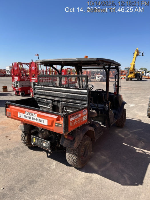 2022 Kubota RTV-X1140W-H Plastic Canopy, Windshield Acrylic Clear, LED Strobe Light, Wire Harness Kit, Back up Alarm