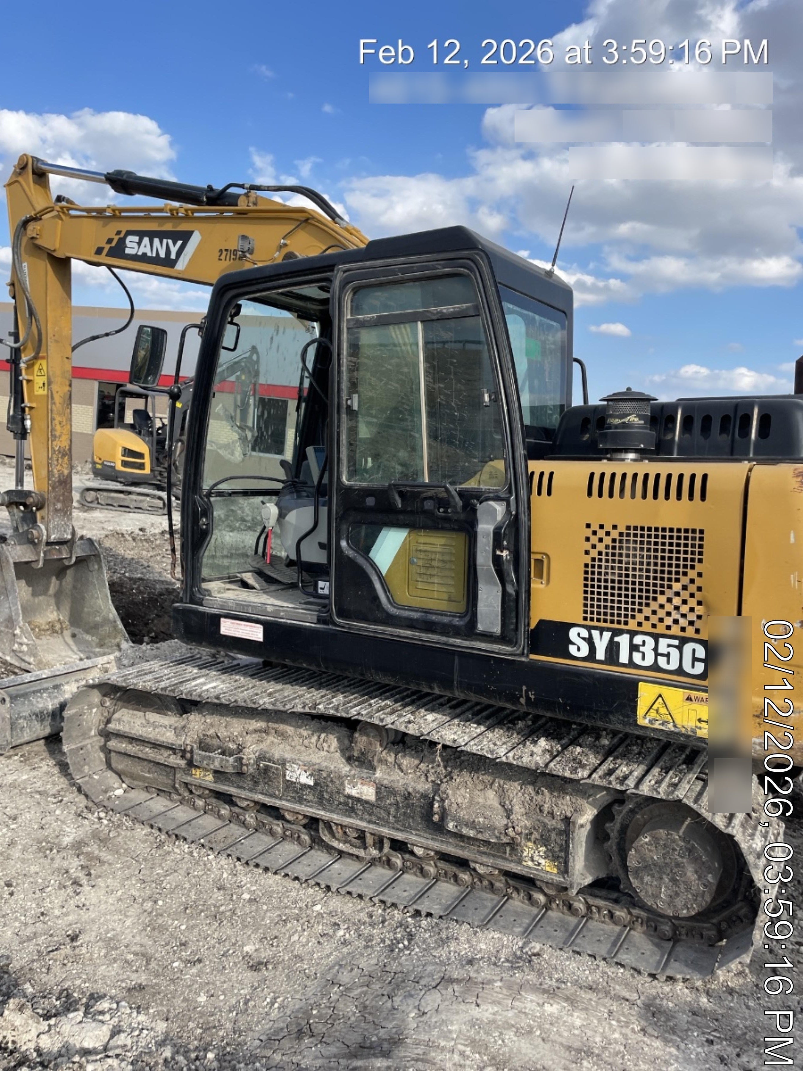 Sany SY135C SY135 Tier 4 - Cab, Hydraulic QC,  Buckets: 36" , Hydraulic Hammer 1,500 lb impact class