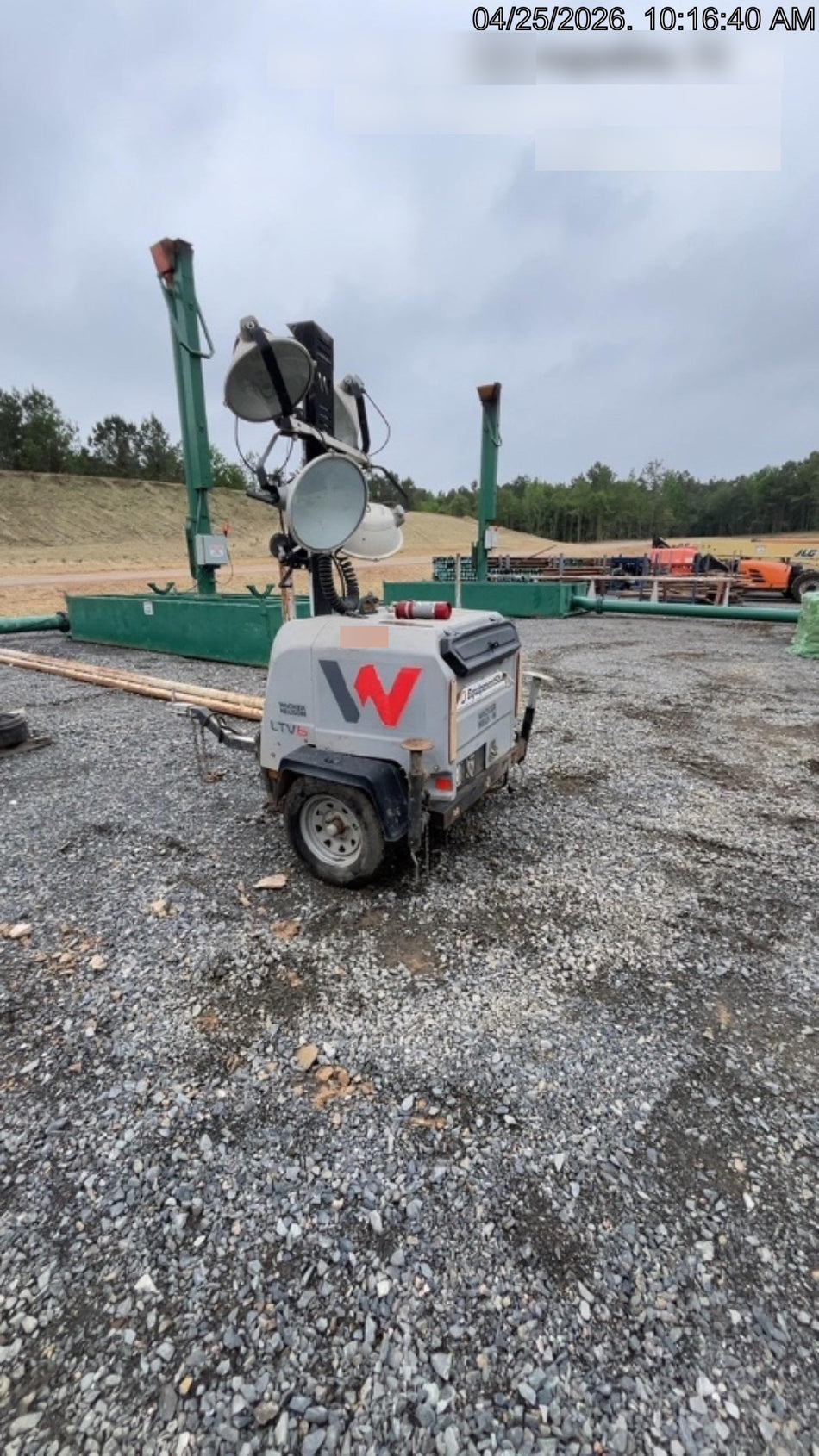2019 Wacker Neuson LTV6L-MH Wacker Neuson LTV6L Mobile Light Tower w/Fuel Level Sensor Installed