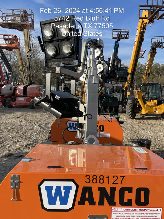 2024 Wanco WLTT-4MM4K Diesel, Deep Sea Controller, Shore Power Plug, Auto Start, (4) 350W LED Floodlights, 4kW Generator, 60 Gal Fuel Tank, 2" Ball, T3