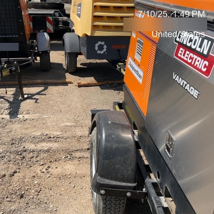 2021 Lincoln Electric Vantage 549X Ready Pak 3, ORANGE (includes trailer, cable rack, fender light kit)