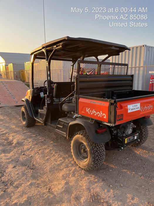 2022 Kubota RTV-X1140W-H Plastic Canopy, Windshield Acrylic Clear, LED Strobe Light, Wire Harness Kit, Back up Alarm