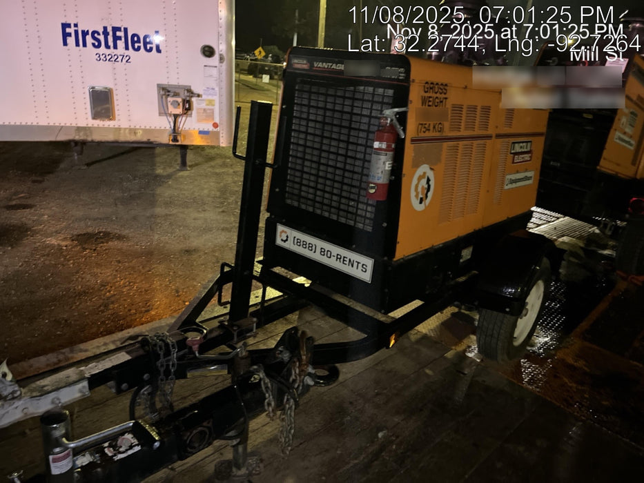 2021 Lincoln Electric Vantage 549X Ready Pak 3, ORANGE (includes trailer, cable rack, fender light kit)