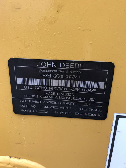 2020 JOHN DEERE 96" Loader Fork Carriage - John Deere