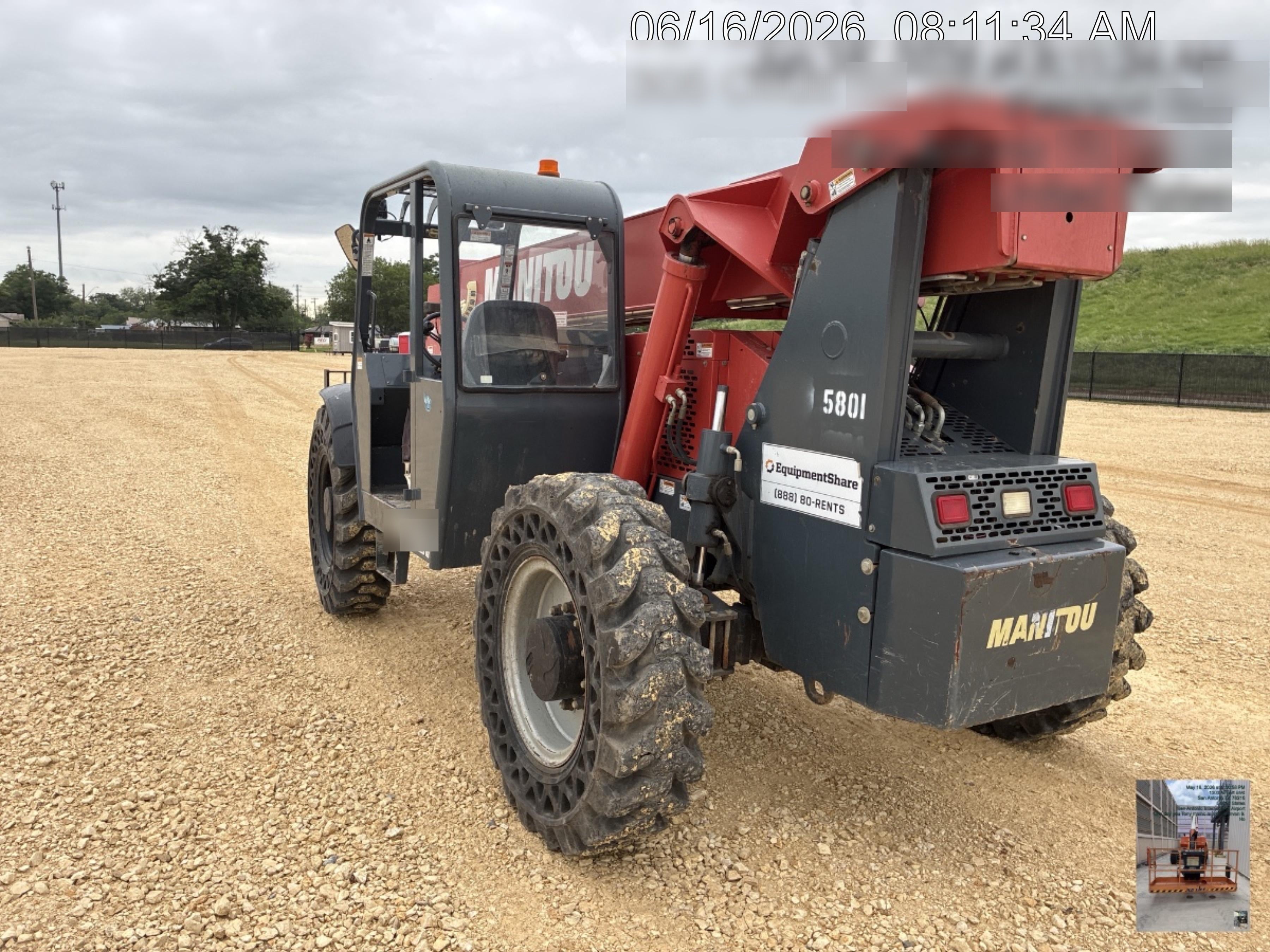 2017 Manitou 12042 Manitou MTA 12042, Solid Tires, 66" Carriage, Open ROPS, Flashing Beacon and Work Light Package
