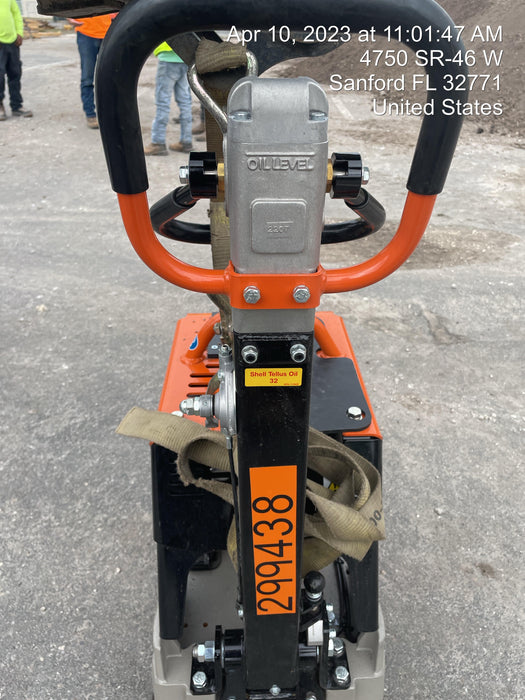 2023 Multiquip MVH158 Honda GX200, 17" Plate, Gas