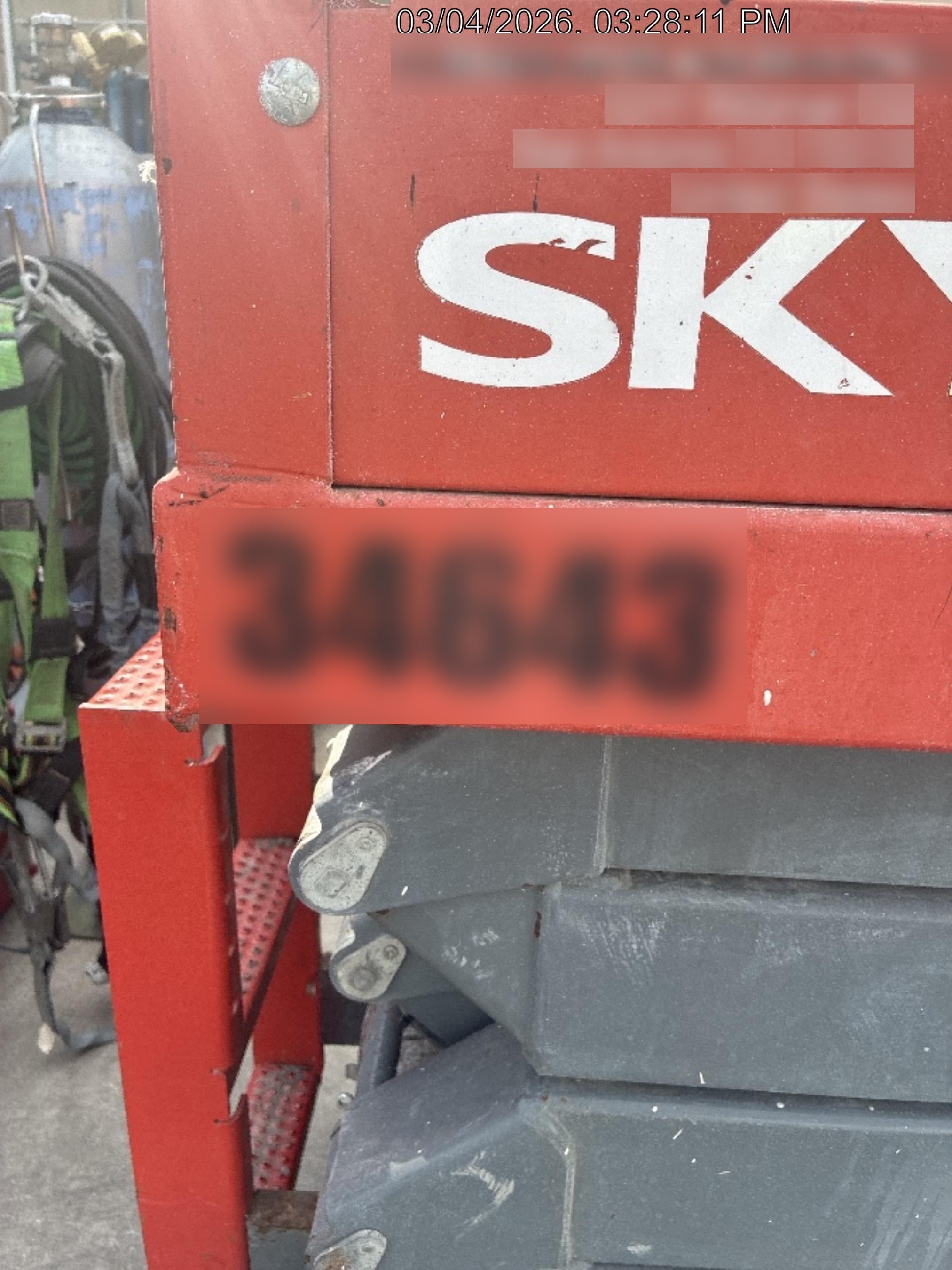 2019 Skyjack SJIII-3226 Standard Options, Trojan Batteries