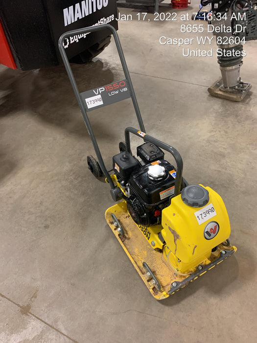 2021 Wacker Neuson VP1550AW Plate Compactor w/ Water Tank