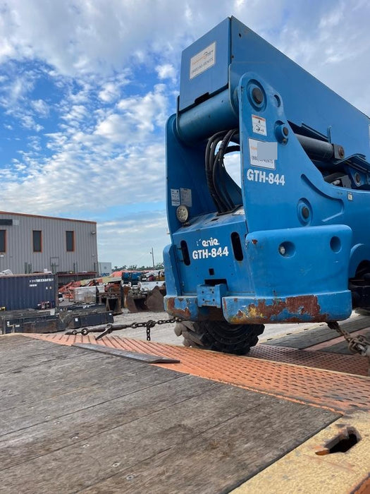 2019 Genie GTH-844 Canopy, Solid RT Tires, LED Work Lights, Beacon 60" QA Carriage, 48" Forks