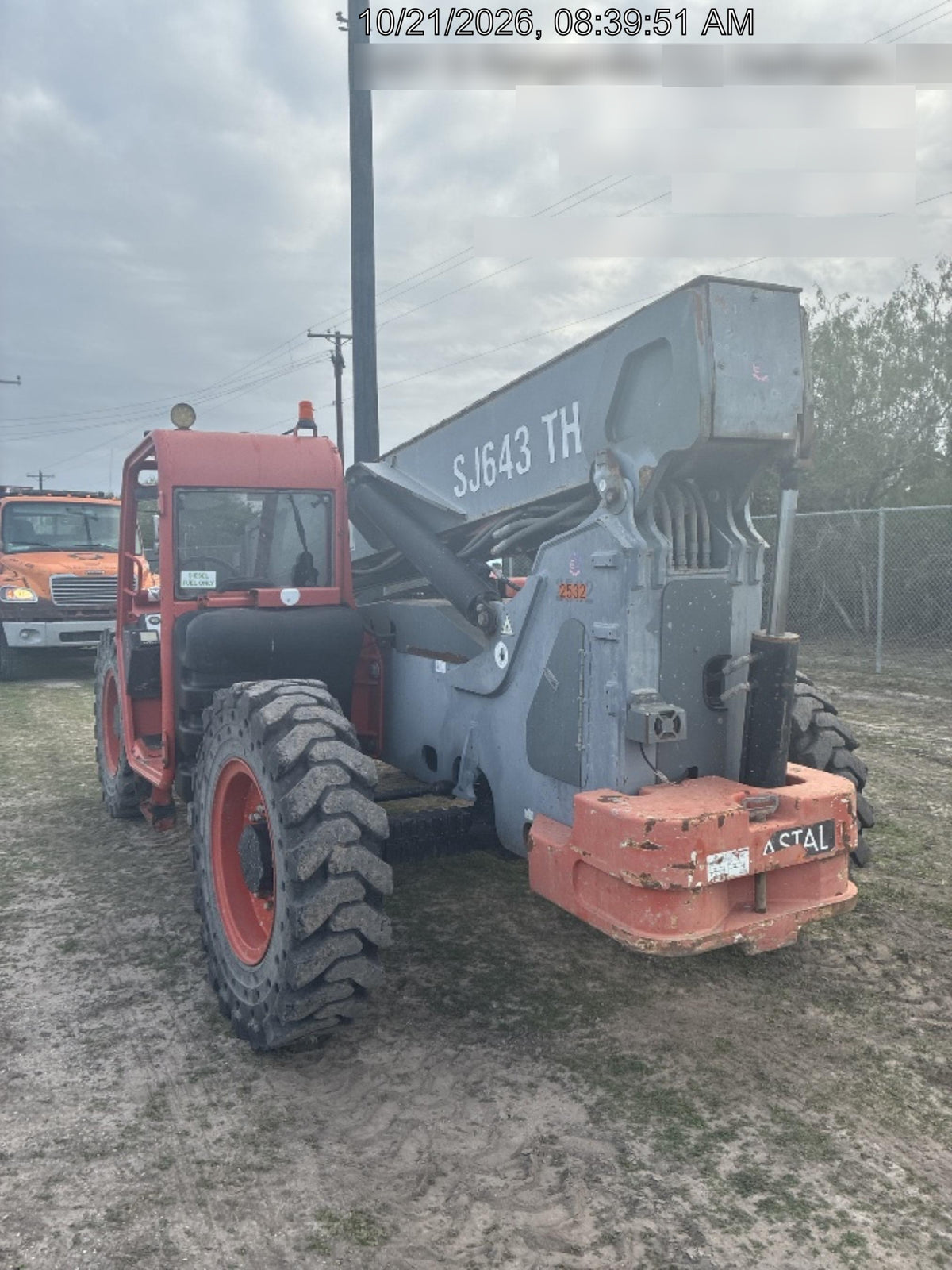 2016 Skyjack SJ643 TH 60" Carriage, Solid Tires