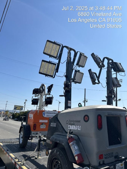 2024 Wacker Neuson LTT4 Diesel, Kohler KDW702, Deep Sea Controller, Auto Start, LED 320W, Bypass Outlet, T3