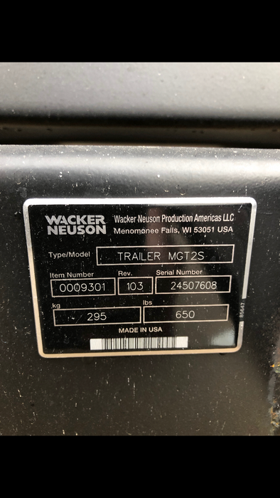 2019 WACKER NEUSON G50