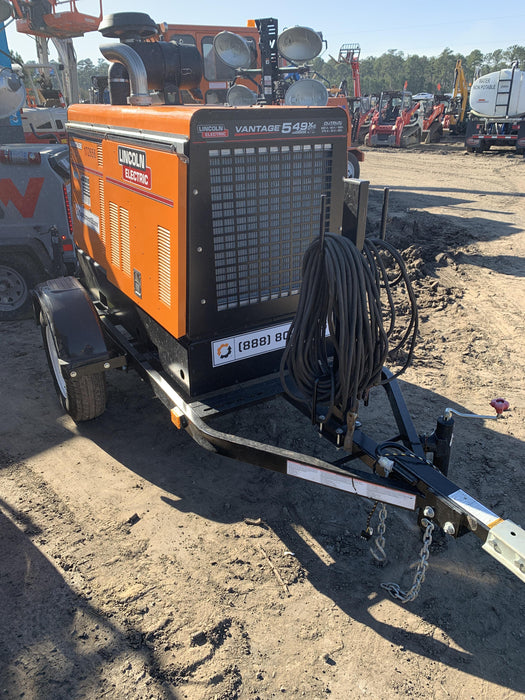 2021 Lincoln Electric Vantage 549X Ready Pak 3, ORANGE (includes trailer, cable rack, fender light kit)