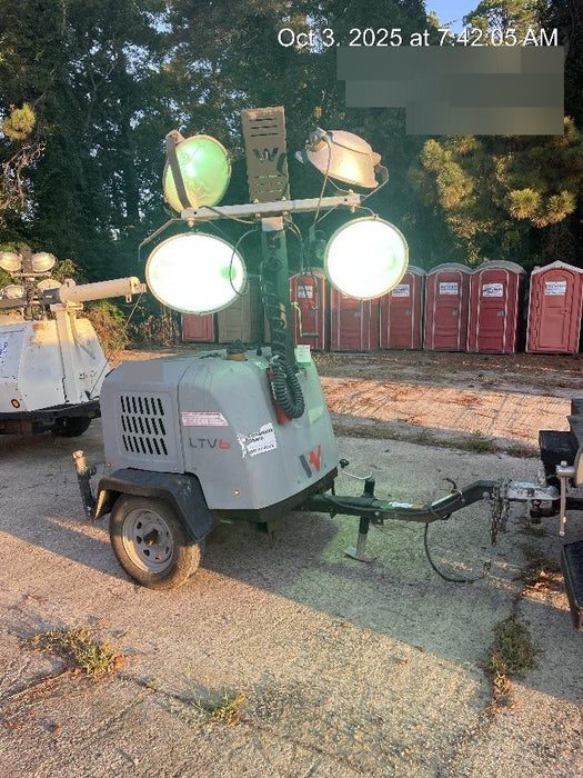 2019 Wacker Neuson LTV6L-MH Wacker Neuson LTV6L Mobile Light Tower w/Fuel Level Sensor Installed
