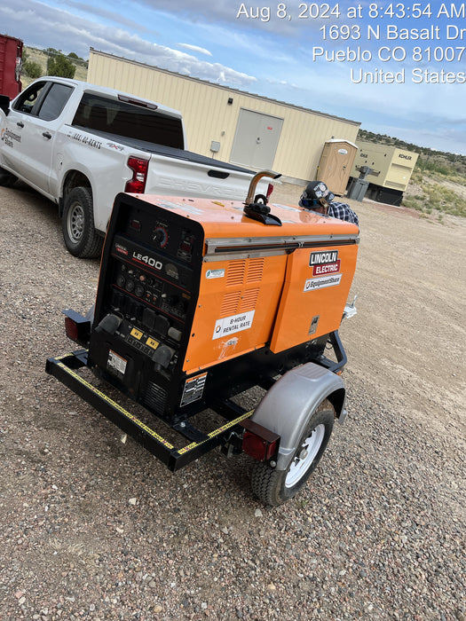 2022 Lincoln Electric LE400 Kubota V1505, Trlr, Cable Rack, Light Kit, ES Decals, T3