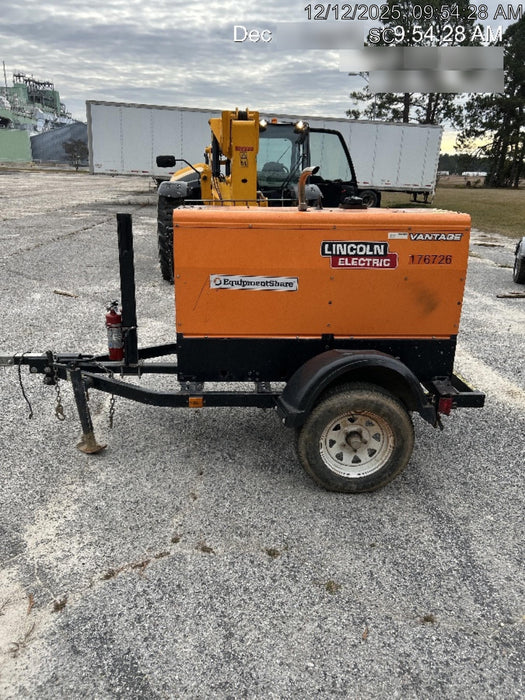 2021 Lincoln Electric Vantage 322 Vantage 322 Ready Pak 3 w/ Decals, ORANGE (includes trailer, cable rack, fender light kit) NO Telematics