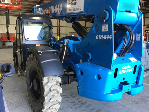 2019 Genie GTH-844 Genie GTH-844 w/Enclosed Cab w/HVAC, Work Lights, Solid Tires, Beacon, 60" Carriage and Forks