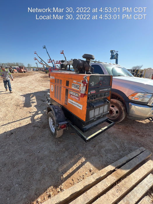 2021 Lincoln Electric Vantage 549X Ready Pak 3, ORANGE (includes trailer, cable rack, fender light kit)