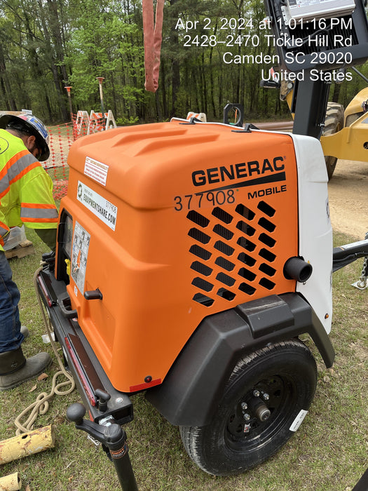 2023 Generac MLT2 Diesel, Flex Switch 120V Input, Powerzone Controller, 
(4) 320W LED Lights, 4kW Generator, 39.9 Gal Fuel Tank, 2" Ball, T3
