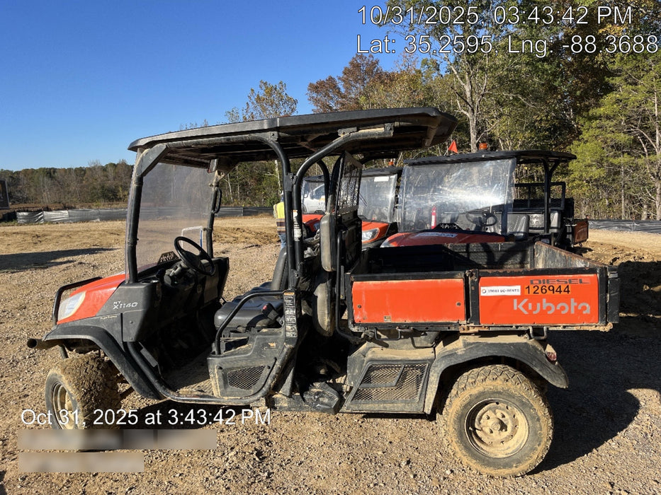 Kubota RTV-X1140W-H Plastic Canopy, Windshield Acrylic Clear, LED Strobe Light, Wire Harness Kit, Back up Alarm