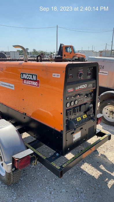 2022 Lincoln Electric LE400 Kubota V1505, Trlr, Cable Rack, Light Kit, ES Decals, T3