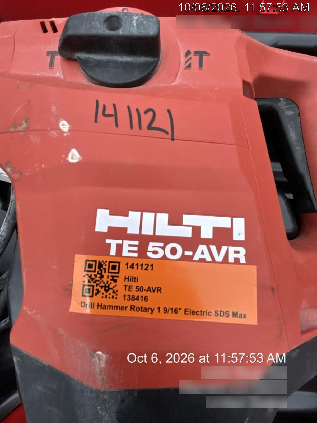 2021 HILTI TE 50-AVR