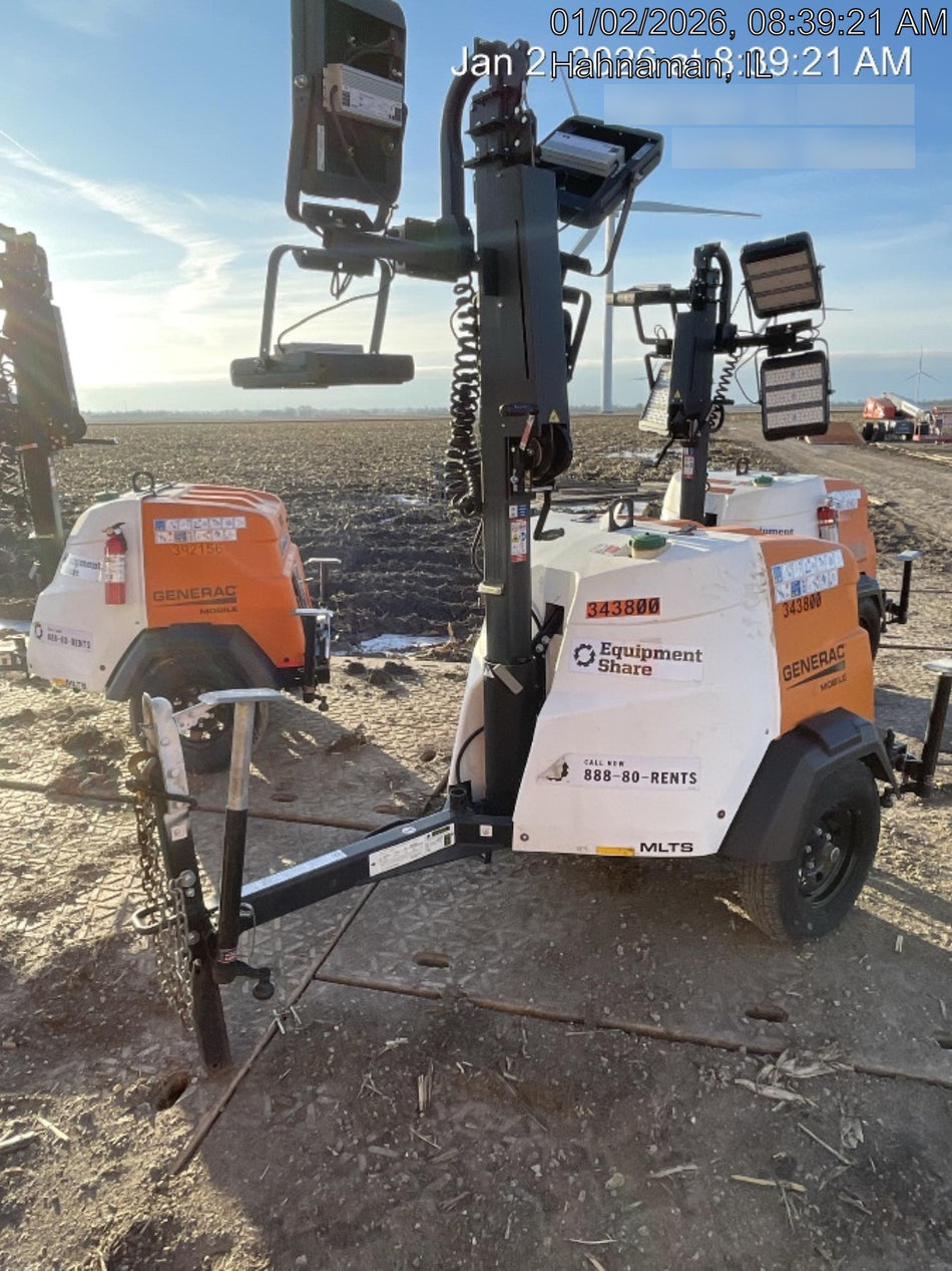 2023 Generac MLT2 Diesel, Flex Switch 120V Input, Powerzone Controller, (4) 320W LED Lights, 4kW Generator, 39.9 Gal Fuel Tank, 2" Ball, T3