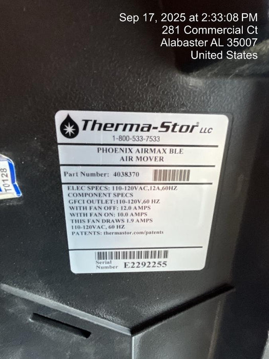 2022 PHOENIX AirMAX Radial Air Mover