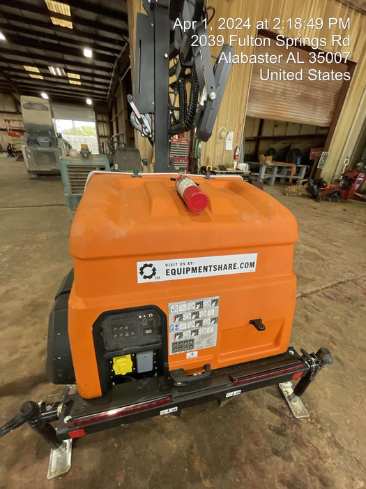 2024 Generac MLT2 Diesel, Flex Switch 120V Input, Powerzone Controller, 
(4) 320W LED Lights, 4kW Generator, 39.9 Gal Fuel Tank, 2" Ball, T3