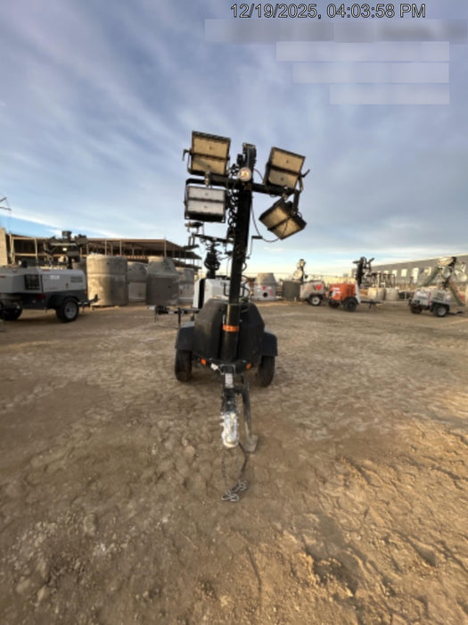 2022 Allmand NLV3GR (4) LED Light Fixture 350W, 23' Vertical Mast, 3kW Prime, Towable, ES Decals, T3