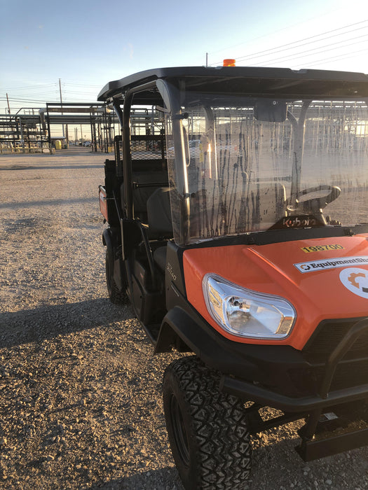 2022 Kubota RTV-X1140W-H Plastic Canopy, Windshield Acrylic Clear, LED Strobe Light, Wire Harness Kit, Back up Alarm
