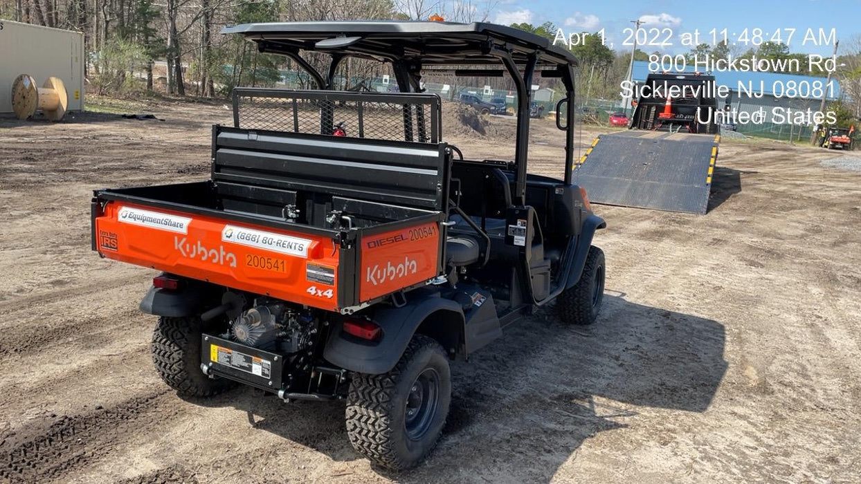 2022 Kubota RTV-X1140W-H Plastic Canopy, Windshield Acrylic Clear, LED Strobe Light, Wire Harness Kit, Back up Alarm