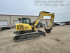 Wacker Neuson ET90 Enclosed Cab, Hybrid Tracks, Long Dipperstick, Bucket
