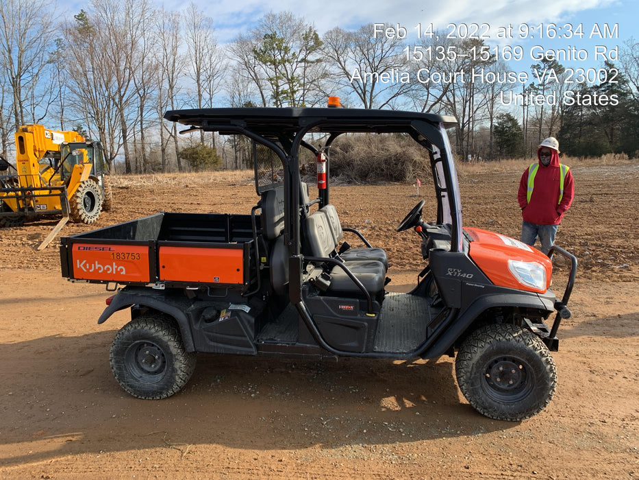 Kubota RTV-X1140W-H Plastic Canopy, Windshield Acrylic Clear, LED Strobe Light, Wire Harness Kit, Back up Alarm