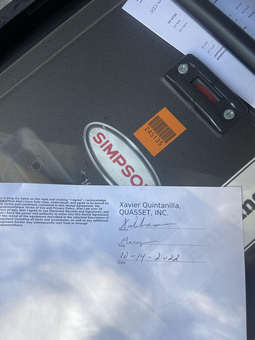 2022 SIMPSON SCGH5500