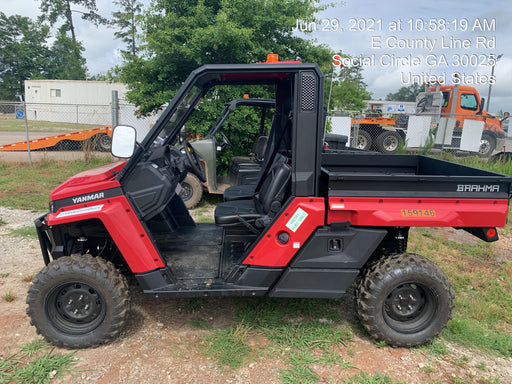2021 Yanmar YU1000 Canopy, Steel Wheel, Poly WindShield, Beacon, Backup Alarm