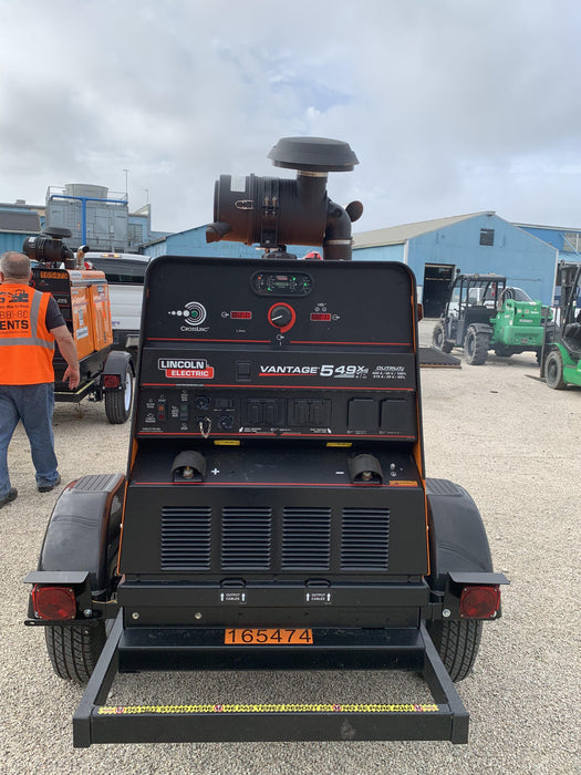 2021 Lincoln Electric Vantage 549X Ready Pak 3, ORANGE (includes trailer, cable rack, fender light kit)