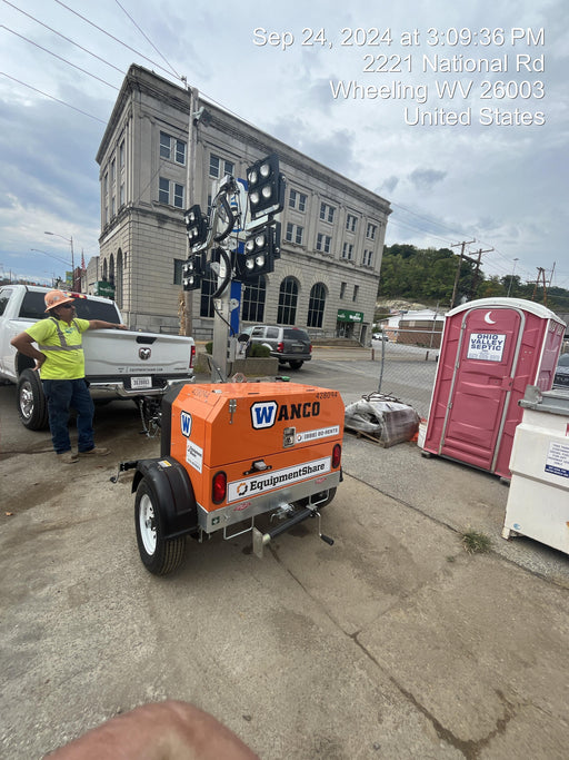 2024 Wanco WLTT-4MM4K Diesel, Deep Sea Controller, Shore Power Plug, Auto Start, (4) 350W LED Floodlights, 4kW Generator, 60 Gal Fuel Tank, 2" Ball, T3