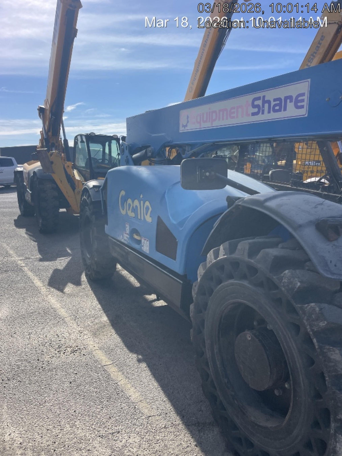 2017 Genie GTH-844 Genie GTH-844, Solid Tires, 60" carriage/forks, Open ROPS, Work Lights