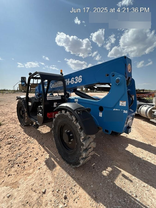 2018 Genie GTH-636 Genie GTH-636 w/Open ROPS, Work Lights, Solid Tires, RH Cab Mesh, Beacon, 48" Carriage and Forks