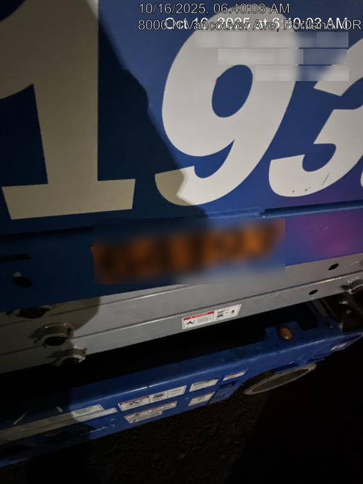 2020 Genie GS-1930 Solid Non Marking Tires, Beacon, Folding rails with half height swing gate, 800W Inverter