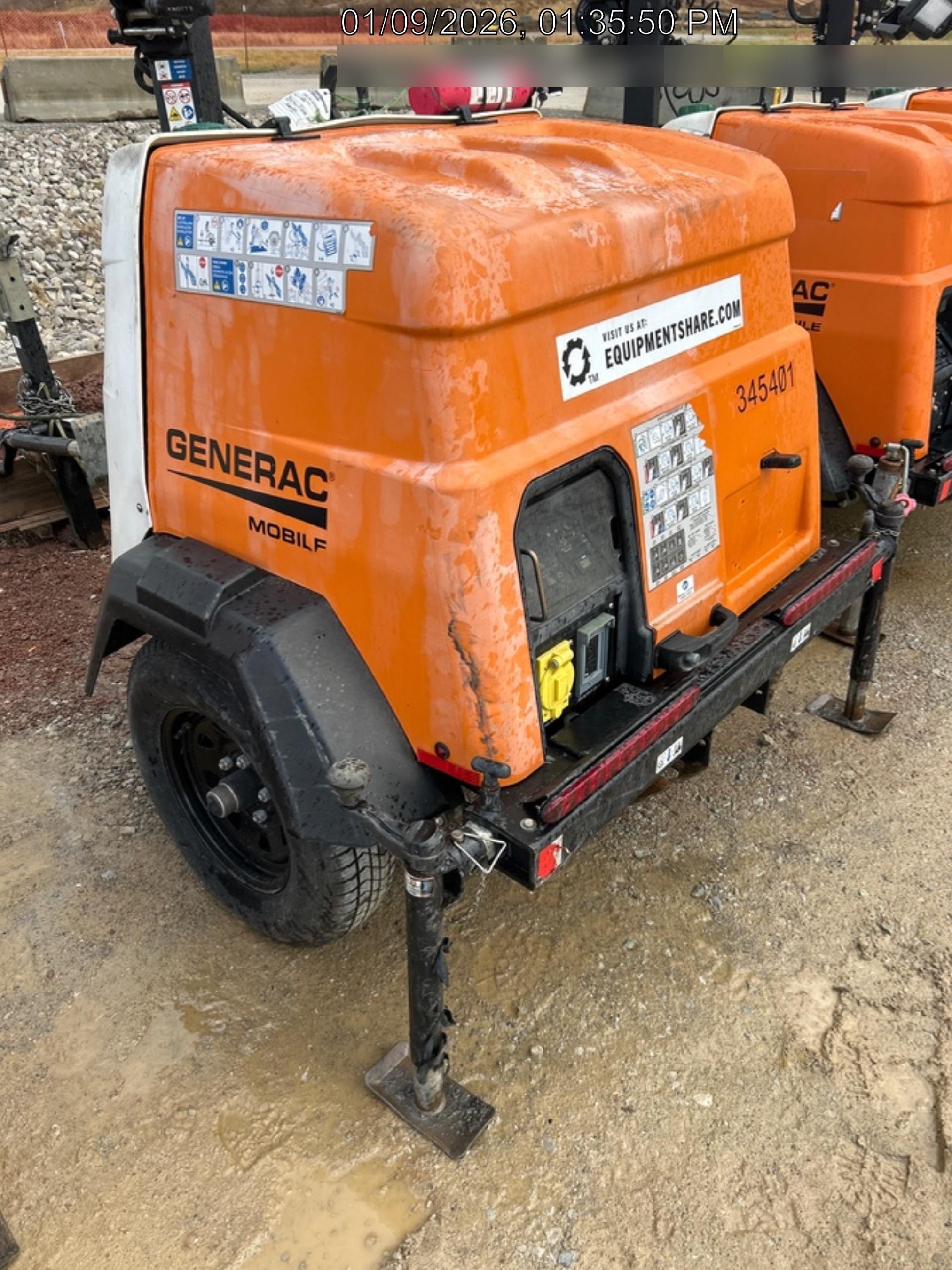 2023 Generac MLT2 Diesel, Flex Switch 120V Input, Powerzone Controller, (4) 320W LED Lights, 4kW Generator, 39.9 Gal Fuel Tank, 2" Ball, T3