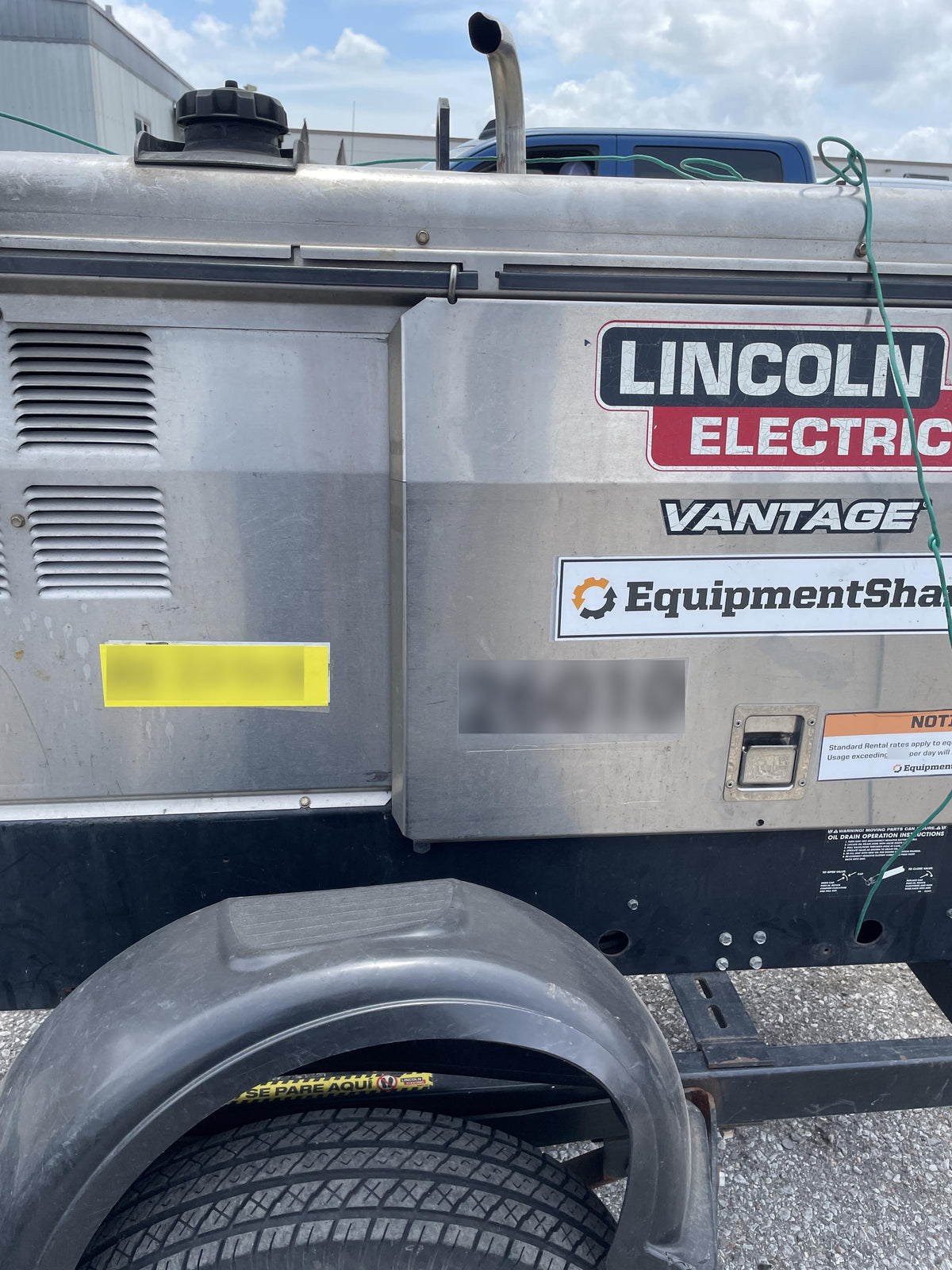2019 Lincoln Electric Vantage 322 Lincoln Vantage 322 Welder w/Trailer, Light Kit, Cable Rack